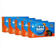 Coco Nara Natural Flat Hookah Coals 20 Pieces - 3 Pack
