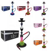 Tanya Smoke Series 21 Clear Sky 1 Hose Hookah Set With 14 Carrying Case