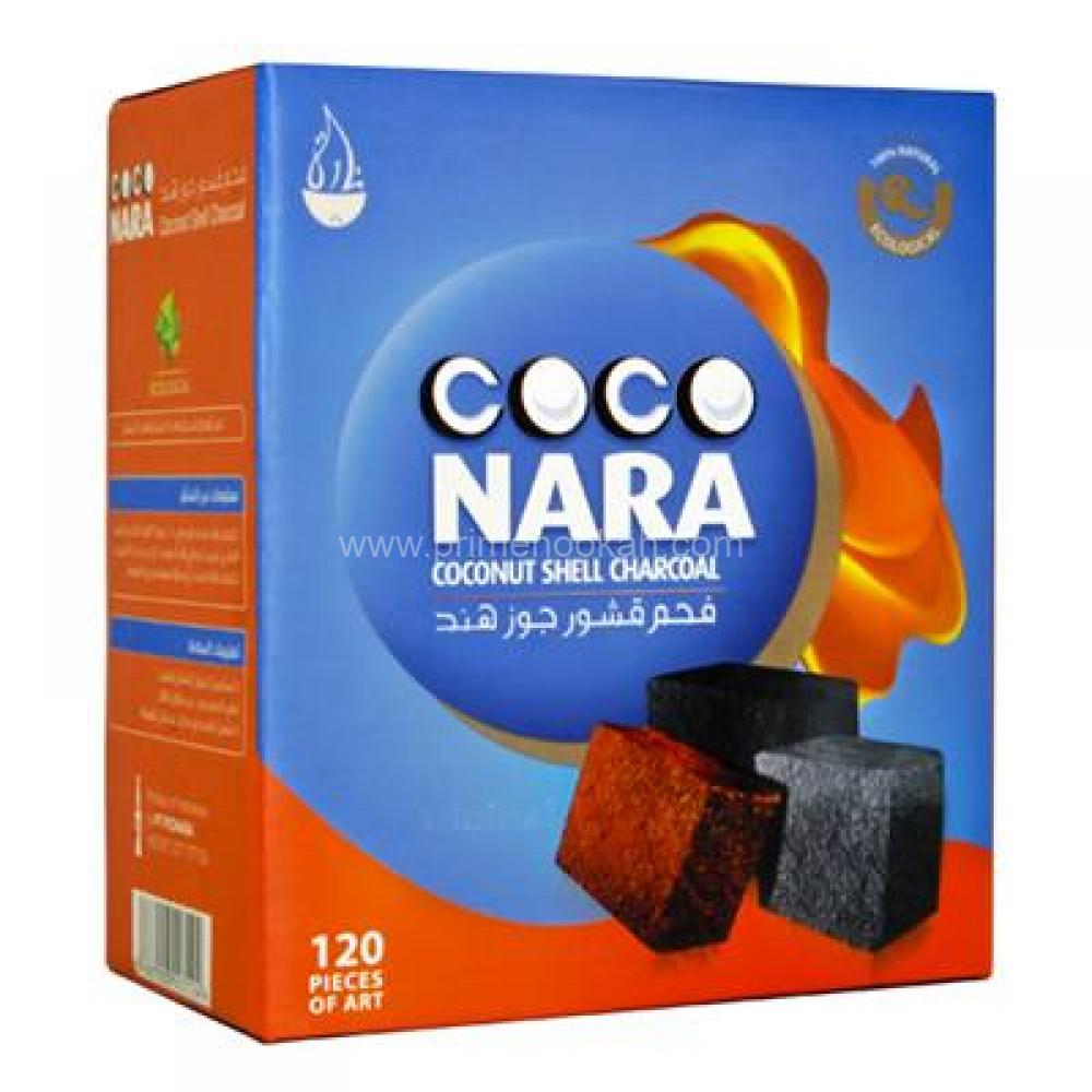 Coco Nara Natural Flat Hookah Coals 120 Pieces