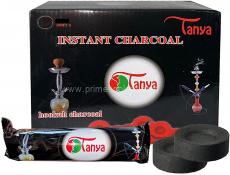 Tanya Instant Hookah Charcoal 40mm - (100 Pieces)