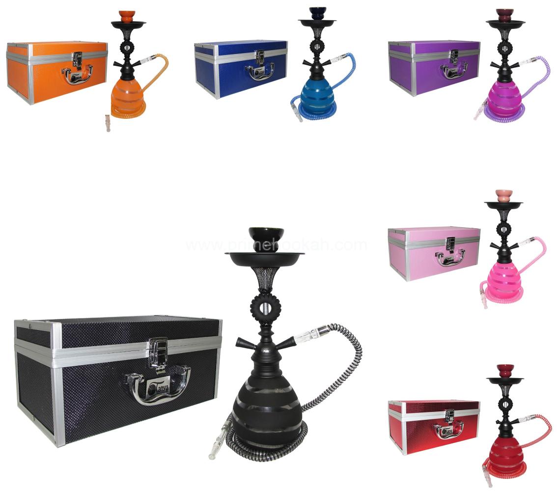  Hookah Shisha Nargila Smoking Water Pipe Bong Glass Tobacco 1  Hose Bowl Set : Health & Household